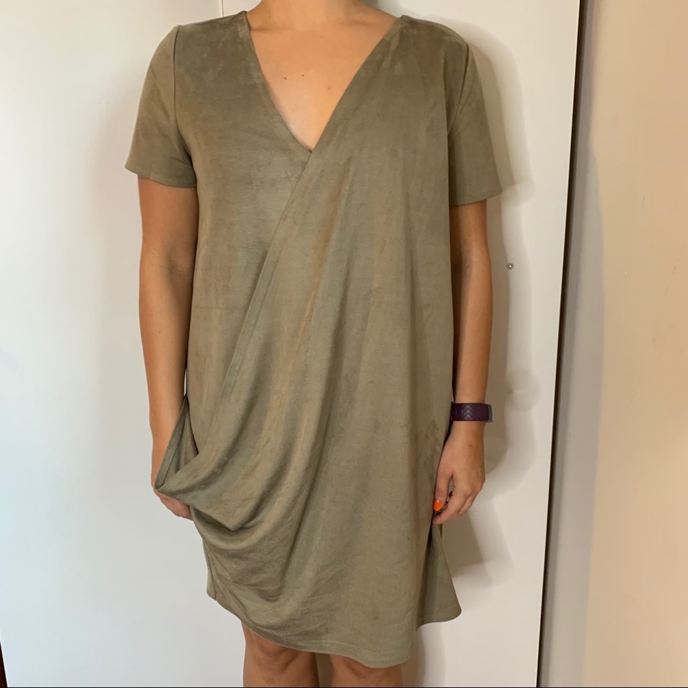 Zara Trafaluc collection drape dress